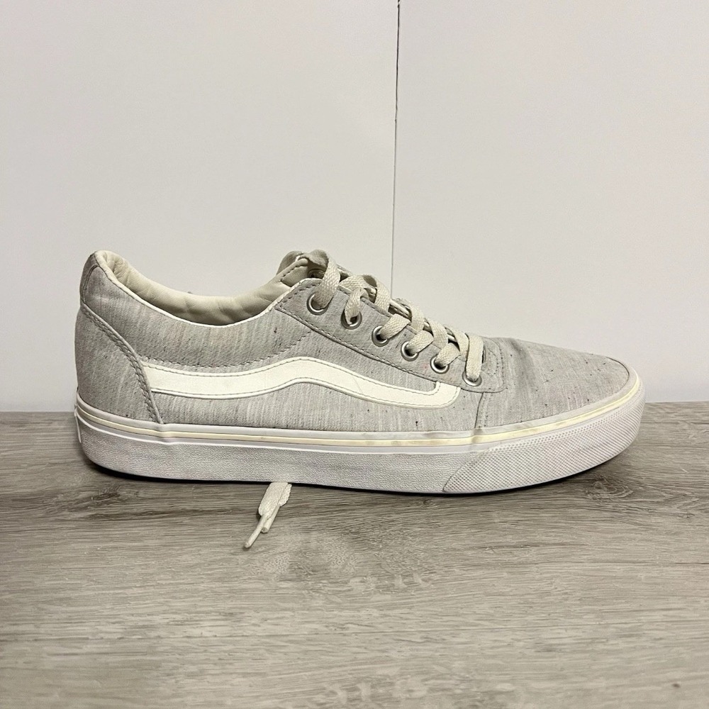 Vans Ward Low Womens Gray Canvas Skate Shoes Size 10 Casual Sneakers